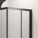 Box doccia nero 80x80 angolare vetro opaco | KF1000B kamalu - 6