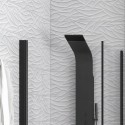 Box doccia nero 80x80 due battenti altezza 200h | KS2800AN kamalu - 5
