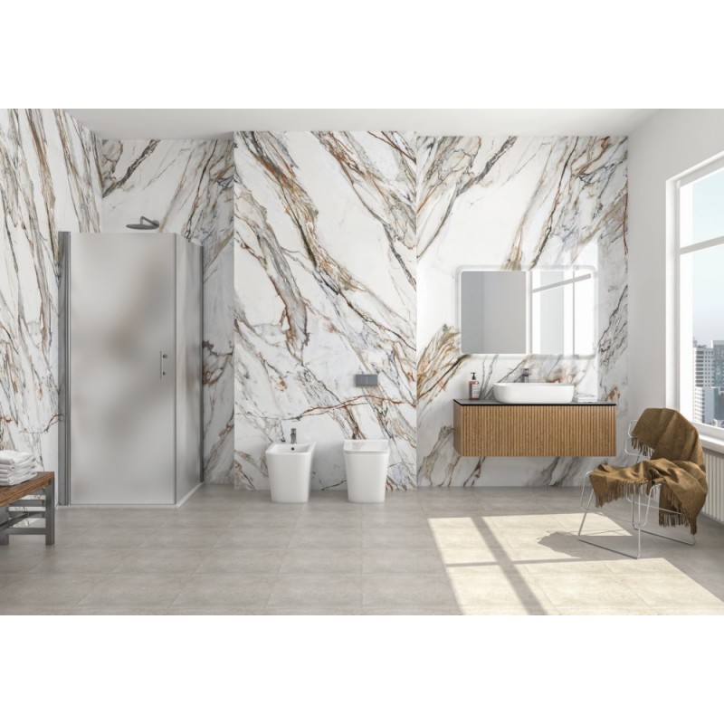 Box doccia 80x80 battente vetro satinato altezza 200h | KS2800FAO kamalu - 10