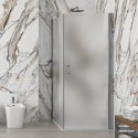 Box doccia 80x80 battente vetro satinato altezza 200h | KS2800FAO kamalu - 2