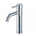 Miscelatore lavabo alto linea curva in acciaio inox | KAM-ARTE  - 1