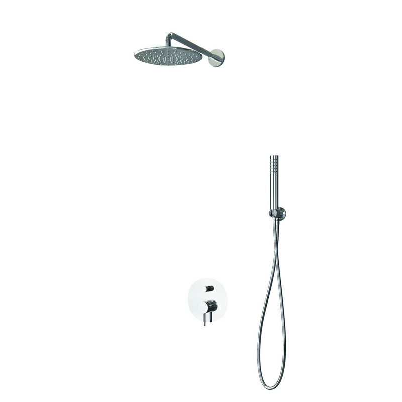 Set doccia con soffione tondo, doccetta e miscelatore | KAM-ARTE C5000 kamalu - 2