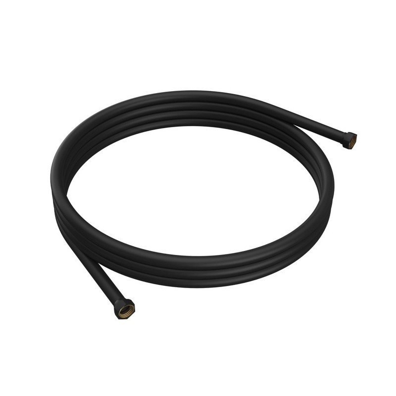 Tubo flessibile per doccia 150 cm acciaio inox nero| KAM-ARTE NERO kamalu - 1
