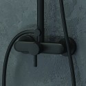 Colonna doccia colore nero in acciaio inox | KAM-ARTE NERO kamalu - 4