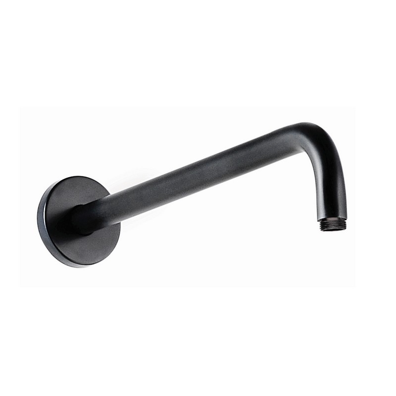 Braccio doccia per soffione a muro colore nero 40cm | KAM-ARTE NERO kamalu - 1