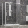 Box doccia 75x120 colore bianco vetro 6mm altezza 200h | KLA-4000N kamalu - 2