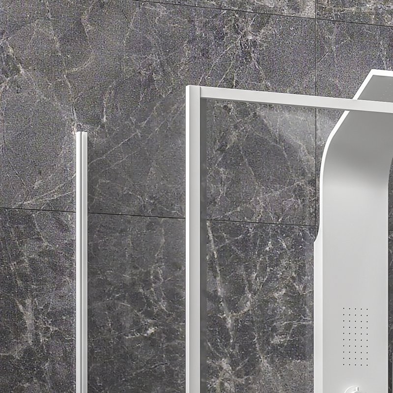 Cabina doccia 80x150 colore bianco vetro 6mm altezza 200h | KLA-4000N kamalu - 5