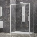 Box doccia 90x130 colore bianco vetro 6mm altezza 200h | KLA-4000N kamalu - 4