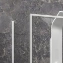 Box doccia 90x130 colore bianco vetro 6mm altezza 200h | KLA-4000N kamalu - 5