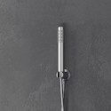 Set doccia a parete acciaio inox satinato con soffione, doccetta e miscelatore | KAM-ARTE INOX kamalu - 4