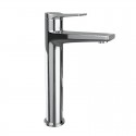 Miscelatore lavabo alto cromato lucido design moderno | KAM-KANDA CROMO kamalu - 1