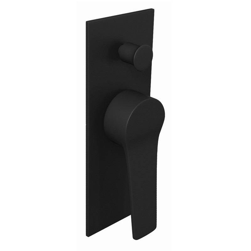 Set doccia a incasso completo con braccio doccia, soffione e miscelatore con finitura nera | KAM-KANDA NERO kamalu - 2