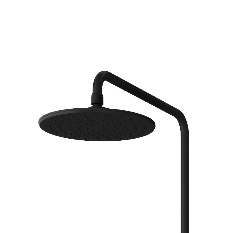 Colonna doccia con finitura nera e dettagli bronzo | KAM-KANDA NERO-B kamalu - 6