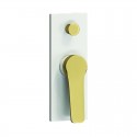 Miscelatore doccia incasso con deviatore bianco e leva bronzo | KAM-KANDA BIANCO-BR kamalu - 1