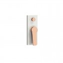Miscelatore doccia incasso con deviatore bianco e leva oro rosa | KAM-KANDA BIANCO-RG kamalu - 1