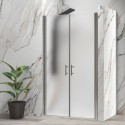 Porta doccia saloon 120 cm vetro opaco altezza 200h | KSAL2800AI kamalu - 1