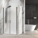 Porta doccia saloon 120 cm vetro opaco altezza 200h | KSAL2800AI kamalu - 8