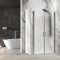 Porta doccia saloon 120 cm vetro opaco altezza 200h | KSAL2800AI kamalu - 2