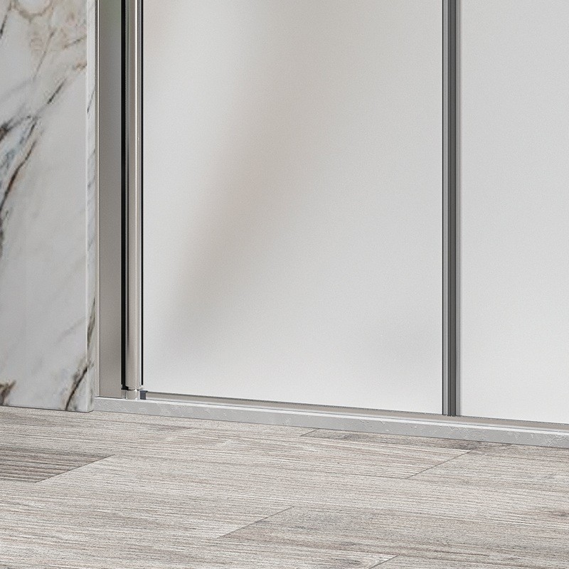 Porta doccia saloon 120 cm vetro opaco altezza 200h | KSAL2800AI kamalu - 4