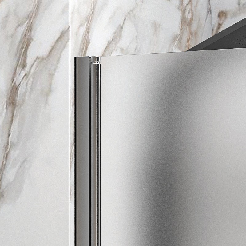 Porta doccia saloon 120 cm vetro opaco altezza 200h | KSAL2800AI kamalu - 5