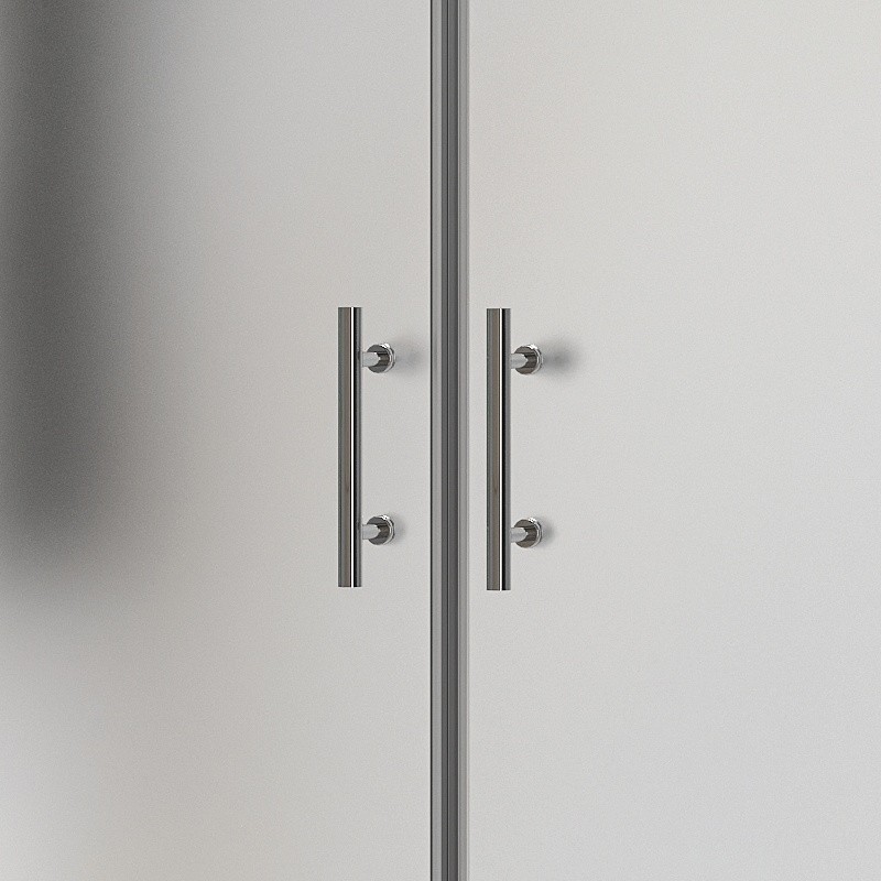Porta doccia saloon 120 cm vetro opaco altezza 200h | KSAL2800AI kamalu - 6