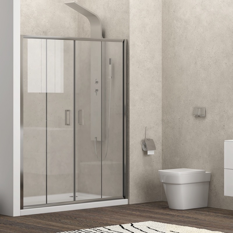 Nicchia doccia 170cm doppio scorrevole altezza 180cm | KAM-KNF6000 kamalu - 2
