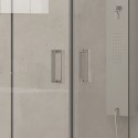 Nicchia doccia 170cm doppio scorrevole altezza 180cm | KAM-KNF6000 kamalu - 4