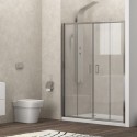 Nicchia doccia 180cm doppio scorrevole altezza 180cm | KAM-KNF6000 kamalu - 5
