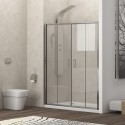 Nicchia doccia 190cm doppio scorrevole altezza 180cm | KAM-KNF6000 kamalu - 4