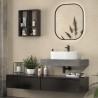 Composizione bagno con 2 mobiletti 80 cm e mensolone 80 cm | KAM-KK803 kamalu - 1