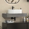 Composizione bagno con 2 mobiletti 80 cm e mensolone 80 cm | KAM-KK803 kamalu - 4