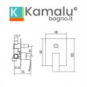 Miscelatore incasso doccia con deviatore | Lison-DID kamalu - 2