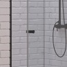 Porta doccia a libro 60 cm colore nero altezza 200h | KAM-KS700N kamalu - 4