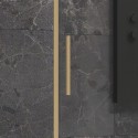 Porta doccia 150 cm oro spazzolato altezza 200h | KLA4000G kamalu - 4