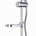 Asta saliscendi finitura cromata con doccetta e portasapone | K112B kamalu - 2