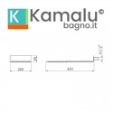 Soffione doccia design a parete ultraslim finitura lucida | SF3000 kamalu - 4