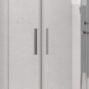 Box doccia semicircolare 80x80 finitura argento opaco | KE-2000A kamalu - 6