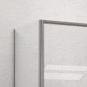 Box doccia angolare 70x100 telaio argento opaco scorrevole | KE-4000A kamalu - 5