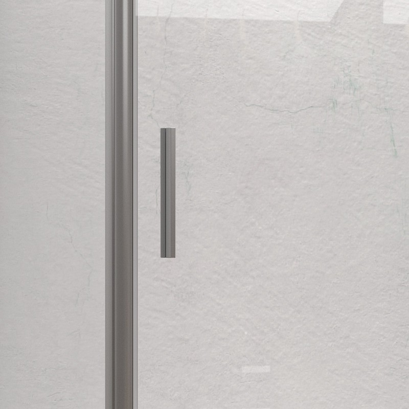 Box doccia angolare 70x100 telaio argento opaco scorrevole | KE-4000A kamalu - 6