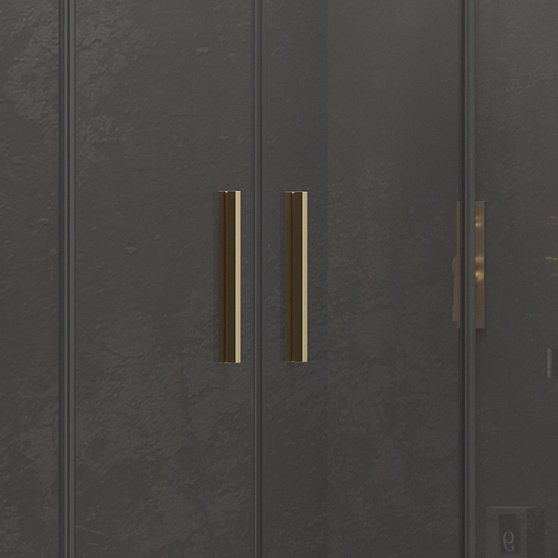 Box doccia 80x170 colore oro opaco doppio scorrevole | KE-6000G kamalu - 6