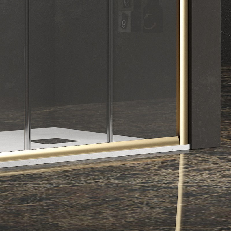 Box doccia 90x200 colore oro opaco doppio scorrevole | KE-6000G kamalu - 4