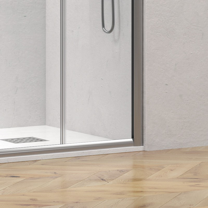 Box doccia 80x170 telaio argento opaco doppio scorrevole | KE-6000A kamalu - 5