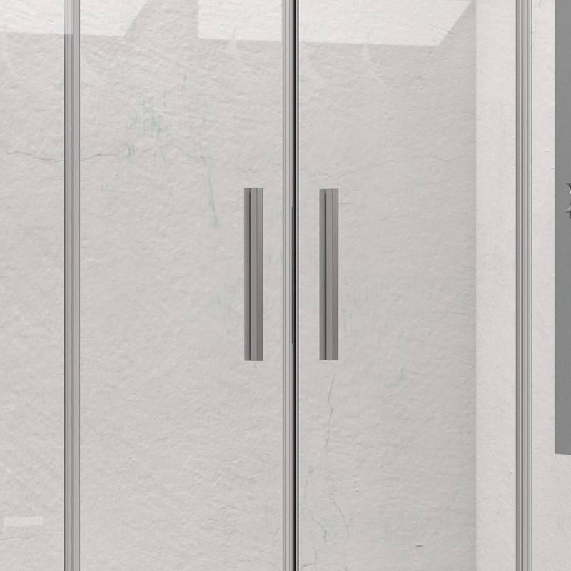 Box doccia 80x180 telaio argento opaco doppio scorrevole | KE-6000A kamalu - 6