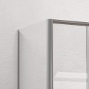 Box doccia 90x160 telaio argento opaco doppio scorrevole | KE-6000A kamalu - 4