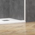 Box doccia angolare 80x110 bianco opaco scorrevole | KE-4000B kamalu - 4
