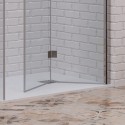 Box doccia 50x60 cm apertura soffietto 60 e lato fisso 50cm | KS7000 kamalu - 6