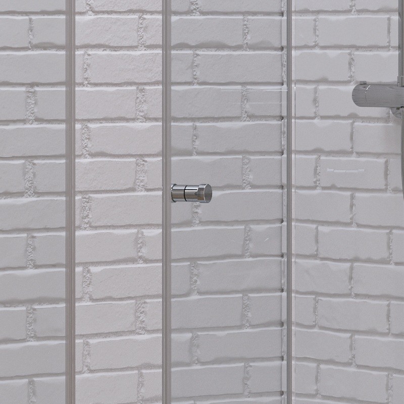 Box doccia 50x60 cm apertura soffietto 60 e lato fisso 50cm | KS7000 kamalu - 7
