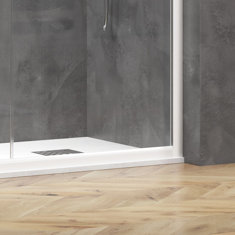 Box doccia bianco opaco 80x130 doppio scorrevole | KE-1000B kamalu - 5