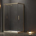Box doccia oro satinato 80x80 doppio scorrevole | KE-1000G kamalu - 1
