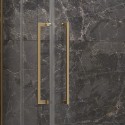 Box doccia 80x80 oro satinato doppio battente | KT1000G kamalu - 7